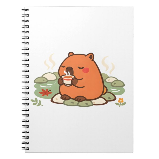 Cahier de Capybara au Temps du Thé dans l'Onsen So (Devant)