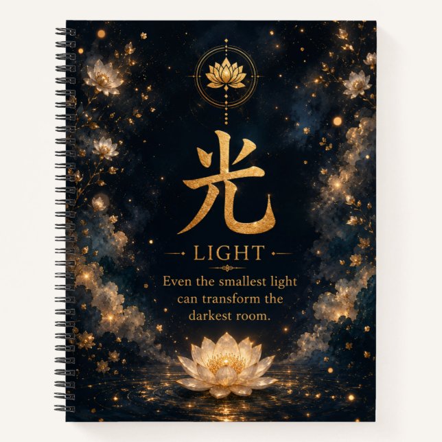 Cahier de caractères chinois (光) Lumière (Devant)