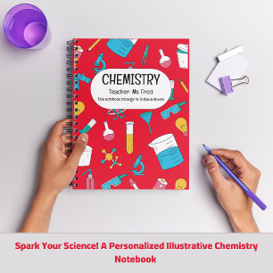 Cahier de chimie personnalisé – Nom personnalisé D
