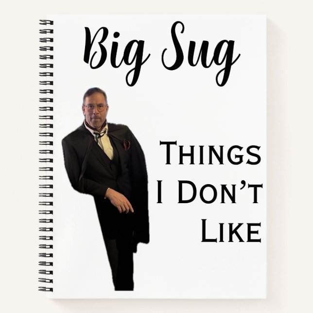  Cahier de choses que je n'aime pas Sug (Devant)