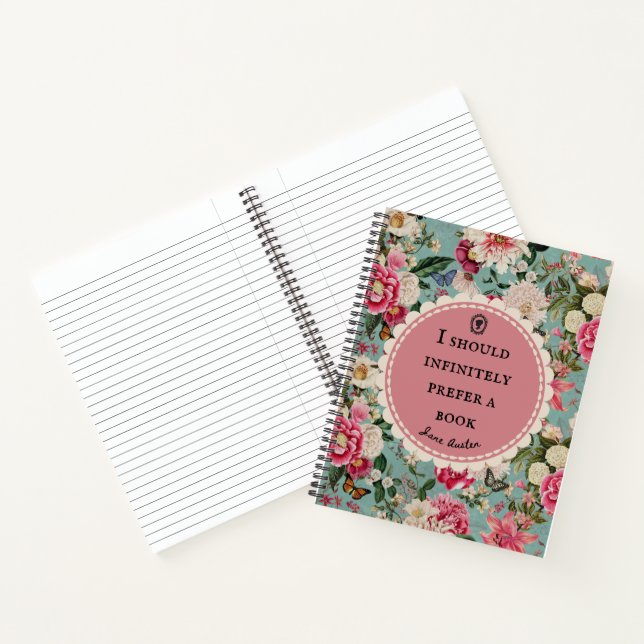 Cahier de citations de Jane Austen "Préférez un li (Intérieur)