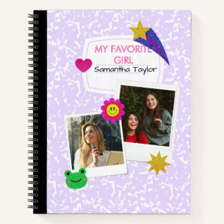 Cahier de collage de 2 photos personnalisé avec no
