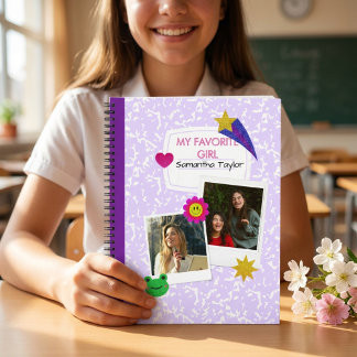 Cahier de collage de 2 photos personnalisé avec no