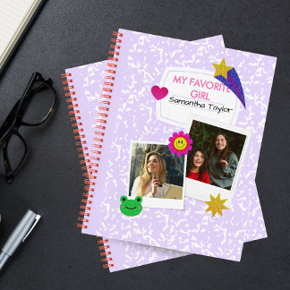 Cahier de collage de 2 photos personnalisé avec no
