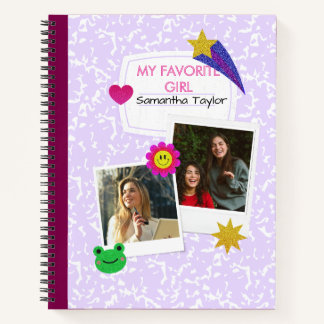 Cahier de collage de 2 photos personnalisé avec no