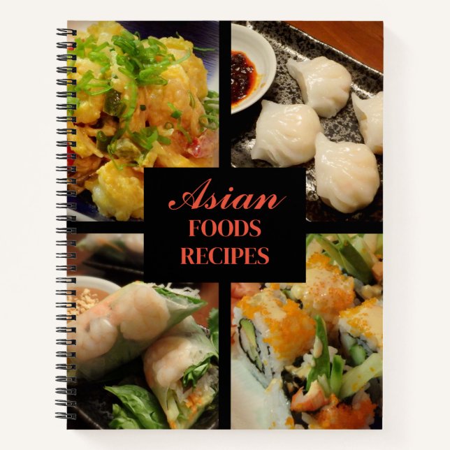 Cahier de collection de photos de recettes asiatiq (Devant)