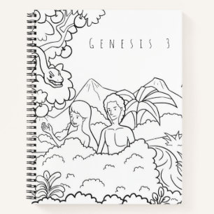 Cahier de coloriage de la Bible Genèse 3 Écritur