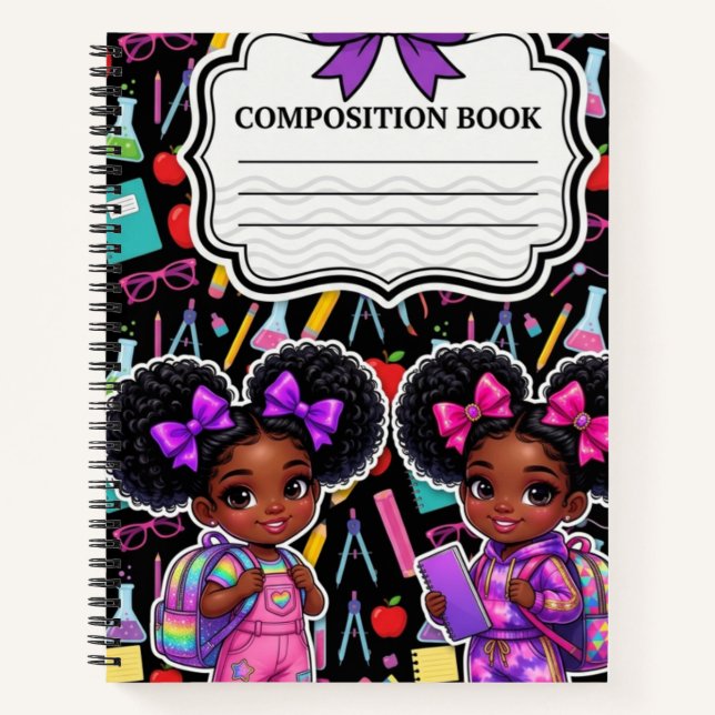 Cahier de composition Black Girl Magic Mignon Écol (Devant)