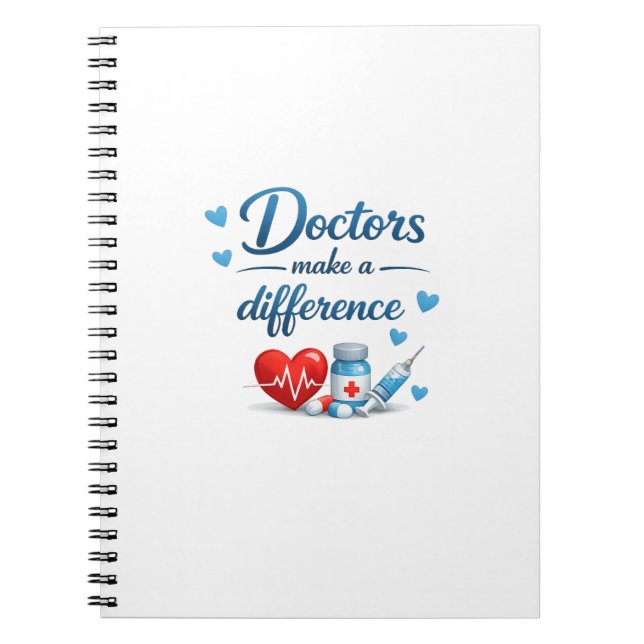 Cahier de conception de cadeau de médecins font un (Devant)