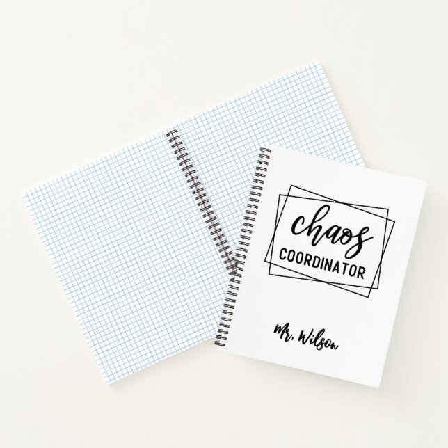 Cahier de Coordinateur de Chaos – Citation drôle p (Intérieur)