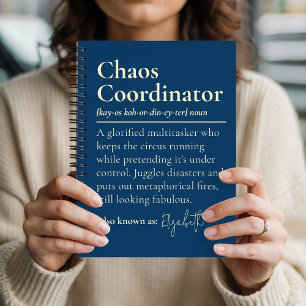 Cahier de Coordinateur de Chaos Personnalisé Cadea