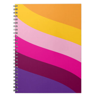 Cahier de couleur en spirale