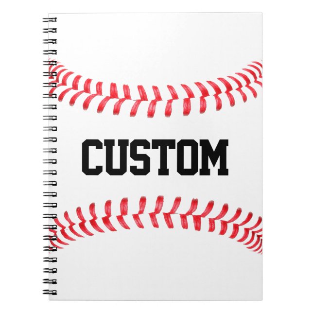 Cahier de coutures de baseball personnalisées (Devant)