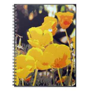Cahier de création numérique Coquelicots mis en po