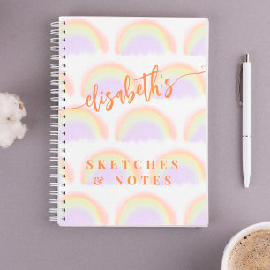Cahier de croquis à motif coloré personnalisé
