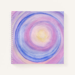 Cahier de croquis abstrait violet et rose