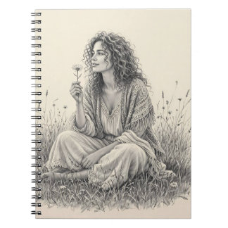 Cahier de croquis au crayon Rêveur Bohème