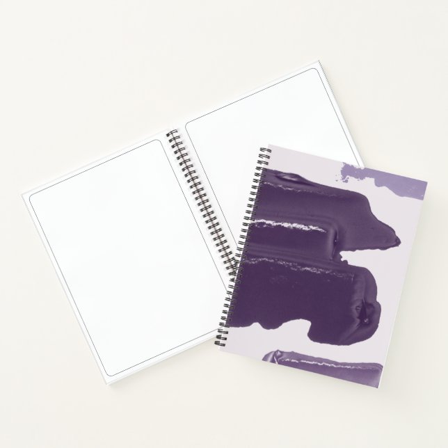Cahier de croquis de design de peinture violette (Intérieur)