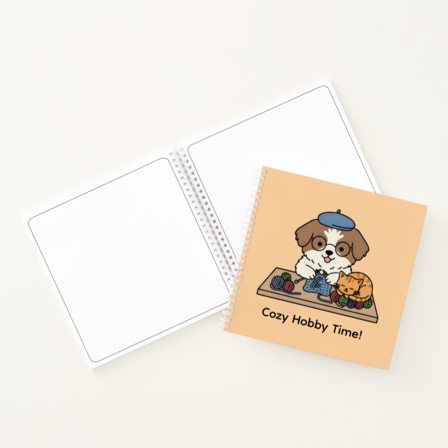 Cahier de croquis de fabrication de chiots et chat (Intérieur)