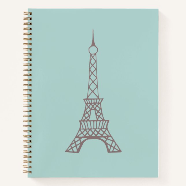 Cahier de croquis de la Tour Eiffel Cadeau (Devant)