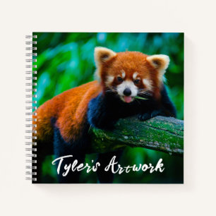 Cahier de croquis Panda Rouge 