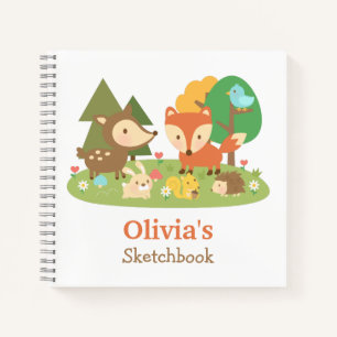 Cahier de croquis personnalisé pour enfants avec d
