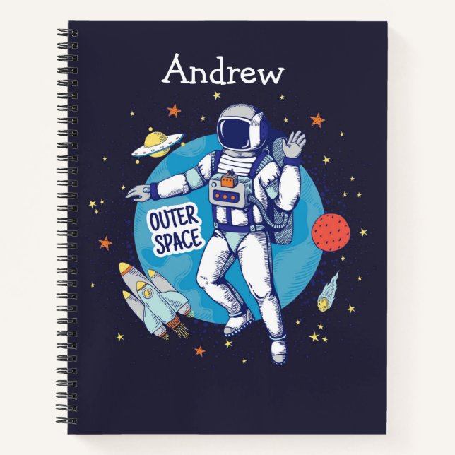 Cahier de croquis pour enfants de l'espace extra-a (Devant)
