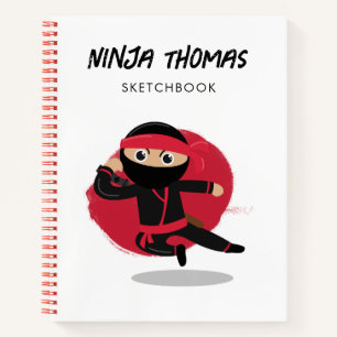 Cahier de croquis pour enfants Ninja Warrior migno