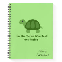 Cahier de croquis Spirale de Motivation Tortue