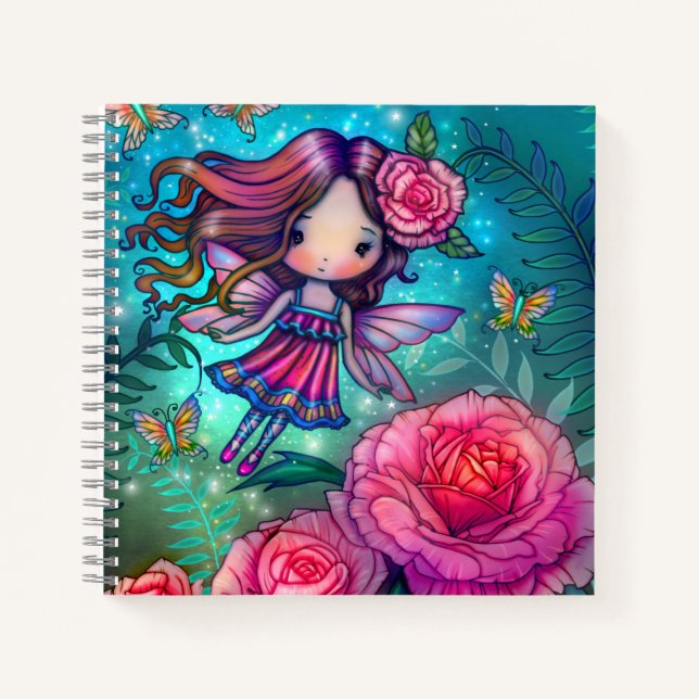 Cahier de croquis Tiny Rose Fairy (Devant)