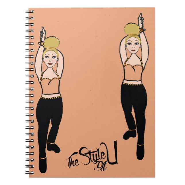 Cahier de danseuse Rose / Noir (Devant)