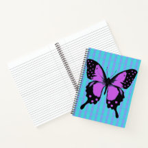 Cahier de design papillon punk joli