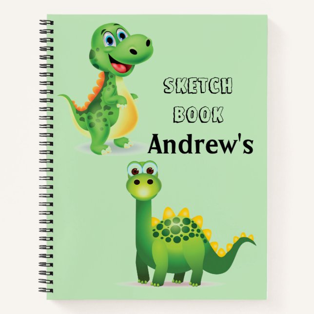 Cahier de dessin de dinosaures pour enfants (Devant)