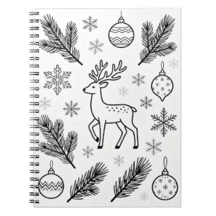 Cahier de dessin de flocons de neige