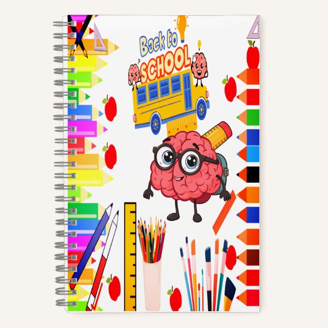 Cahier de dessin pour enfants avec cerveau intelli (Recto)