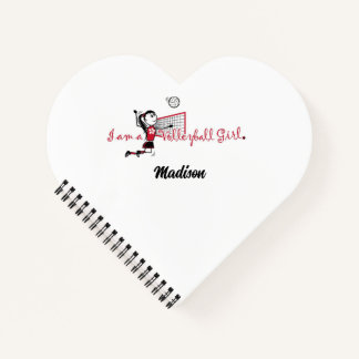 Cahier de fille de volleyball mignonne