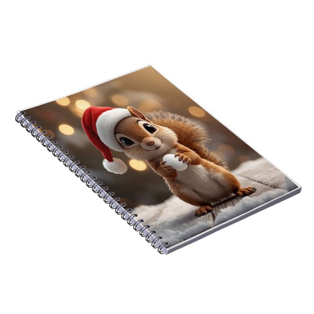Cahier de filles écureuil de Noël mignon (Côté Droit)