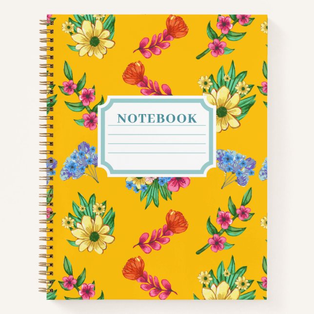 Cahier de fleurs à l'aquarelle (Devant)