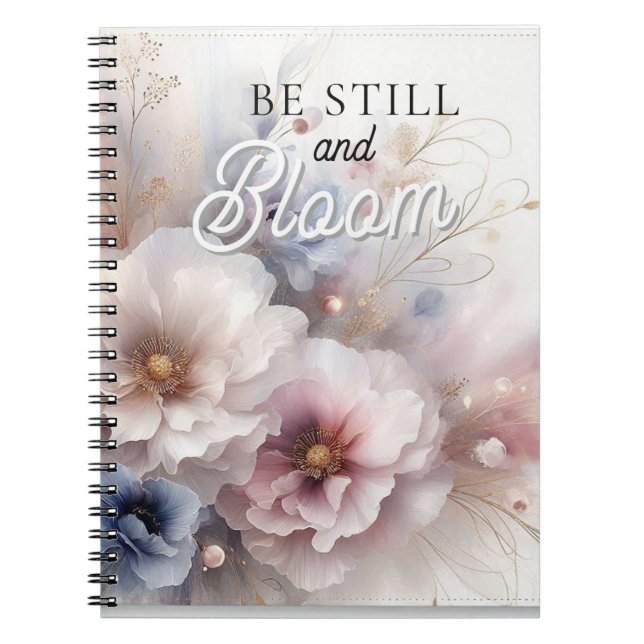 Cahier de Fleurs Chrétien "Sois Tranquille et Fleu (Devant)