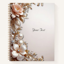 Cahier de Fleurs Roses et Blanches Douces