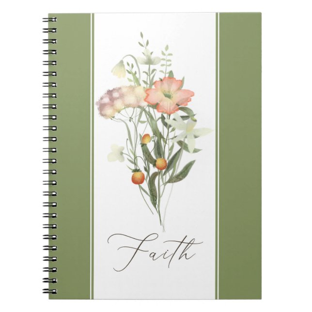 Cahier de foi Fleurs sauvages (Devant)