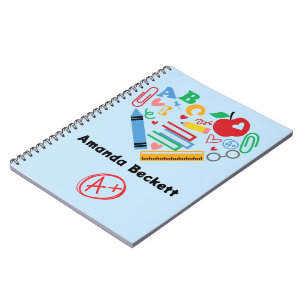 Cahier de fournitures scolaires pour remercier les