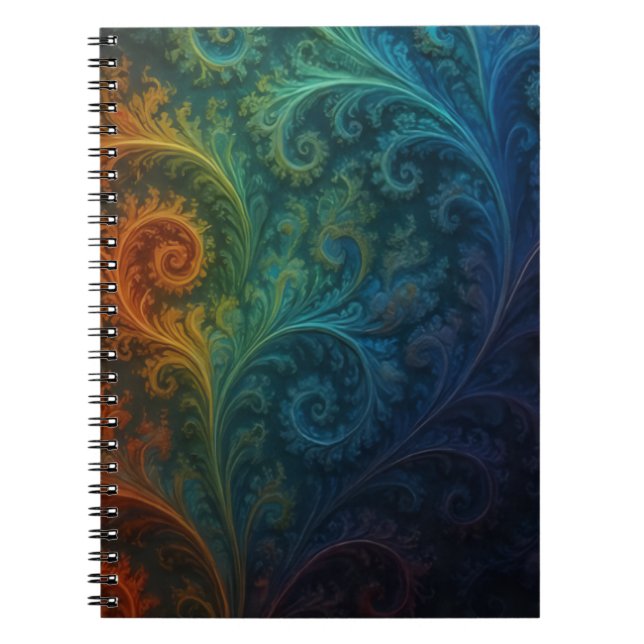 Cahier de fractales colorées (Devant)