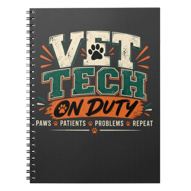 Cahier de garde de technicien vétérinaire (Devant)