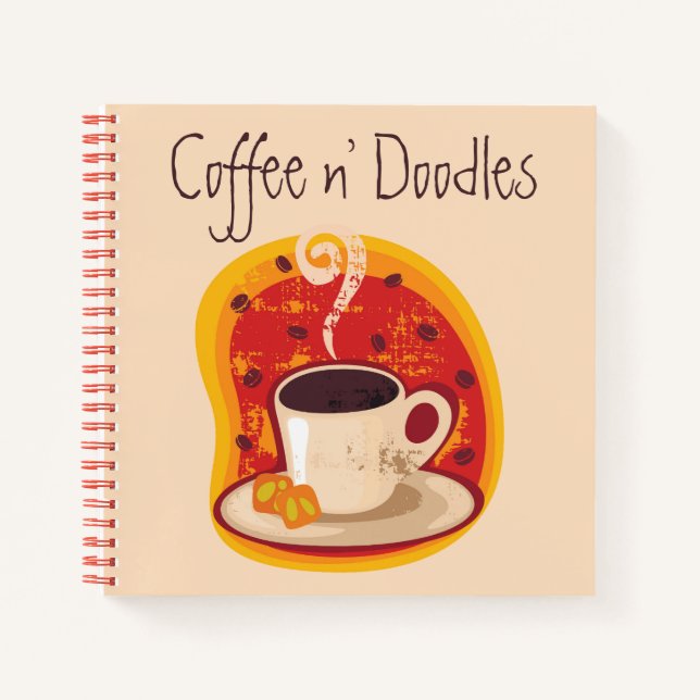 Cahier de gribouillages autour du café (Devant)