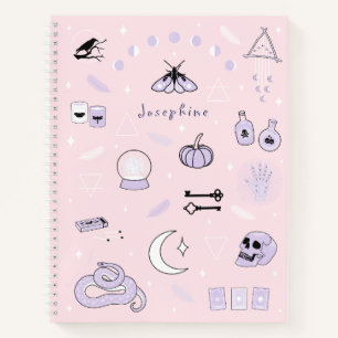 Cahier de Halloween sorcier personnalisé