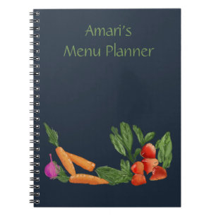 Cahier de jardin potager personnalisé bleu