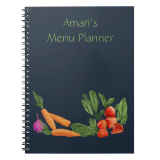 Cahier de jardin potager personnalisé bleu