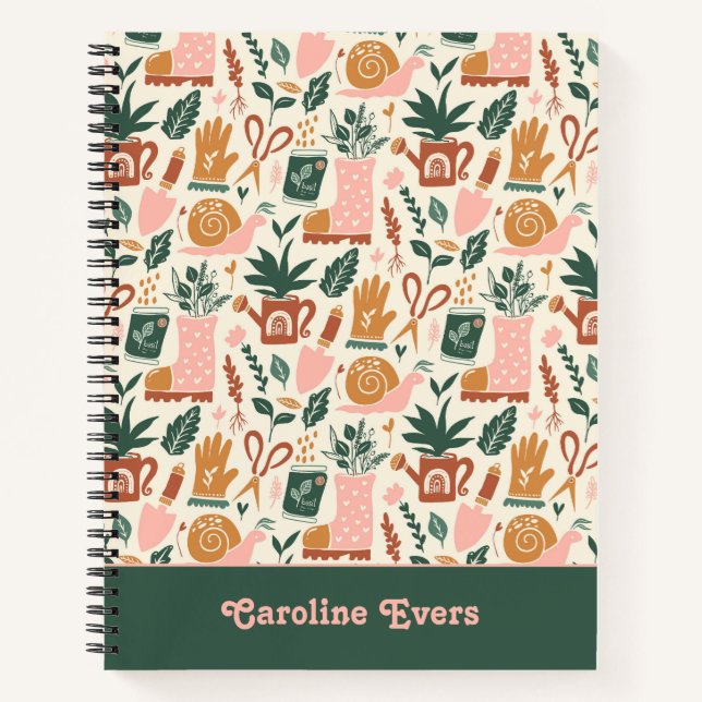 Cahier de jardinage personnalisé (Devant)