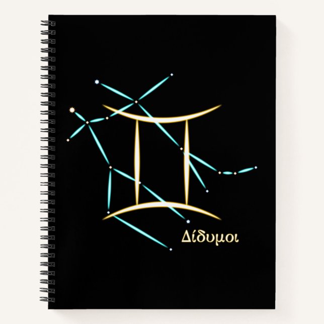 Cahier de la constellation zodiacale Gémeaux (Devant)
